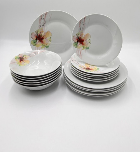 Набор тарелок и салатников 18 предметов ARLEY Limited Edition 9052, фото